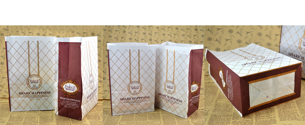 斜紋網(wǎng)格個(gè)性牛皮食品袋定制