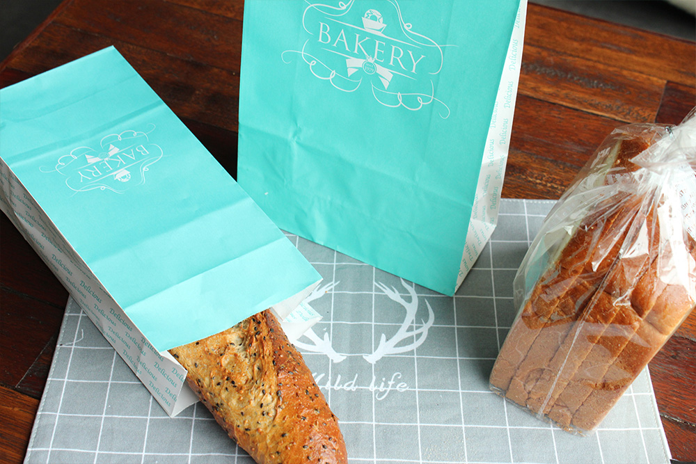 淺藍(lán)色休閑牛皮紙袋